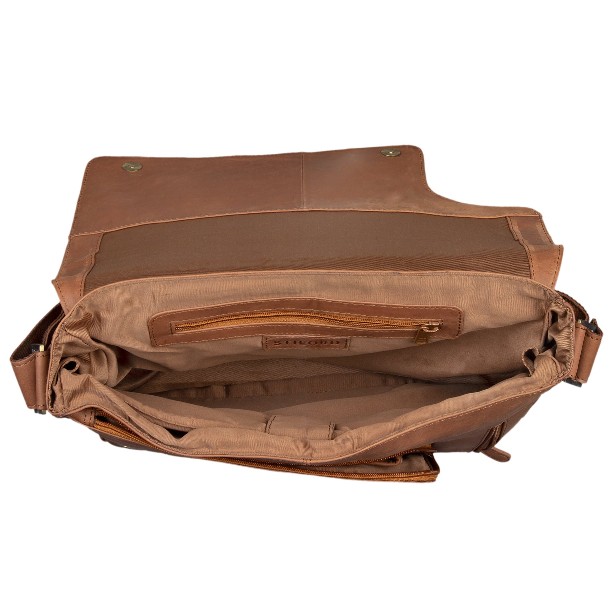 Ledertasche Messenger Bag 15.6 Zoll Laptopfach