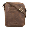 "River" Small Leather Shoulder Bag for Men