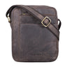 "River" Small Leather Shoulder Bag for Men