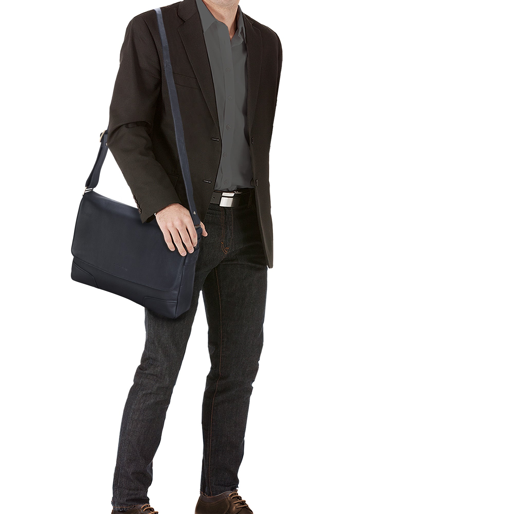 Leder Messengertasche braun