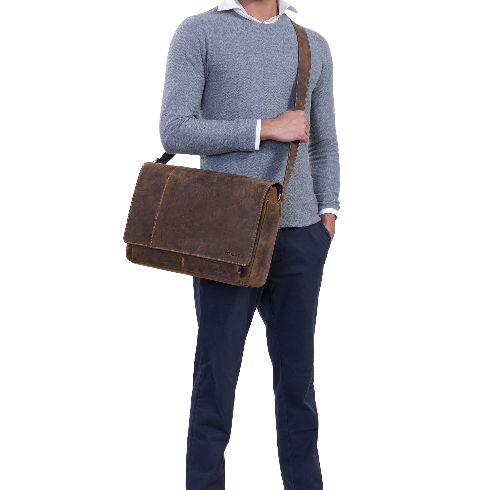 Elegante Bürotasche Leder