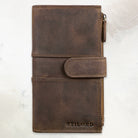 Brieftasche RFID Leder braun
