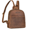 "Elonora" Vintage Leather Backpack Bag 2 in 1 Women