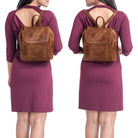 Rucksack echtes Vintage Leder