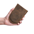 Kleines Damen Portemonnaie Leder braun