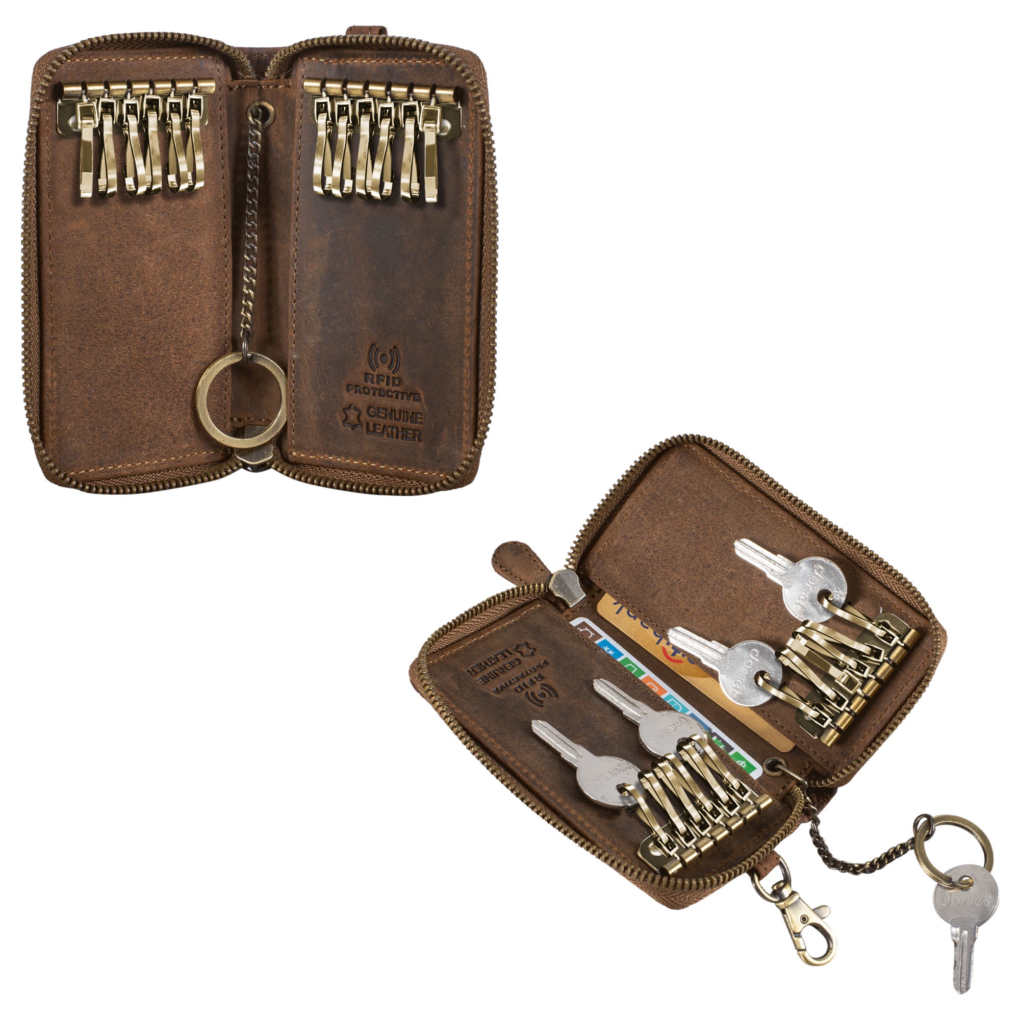 Brieftasche mit RFID Schutz Echtleder