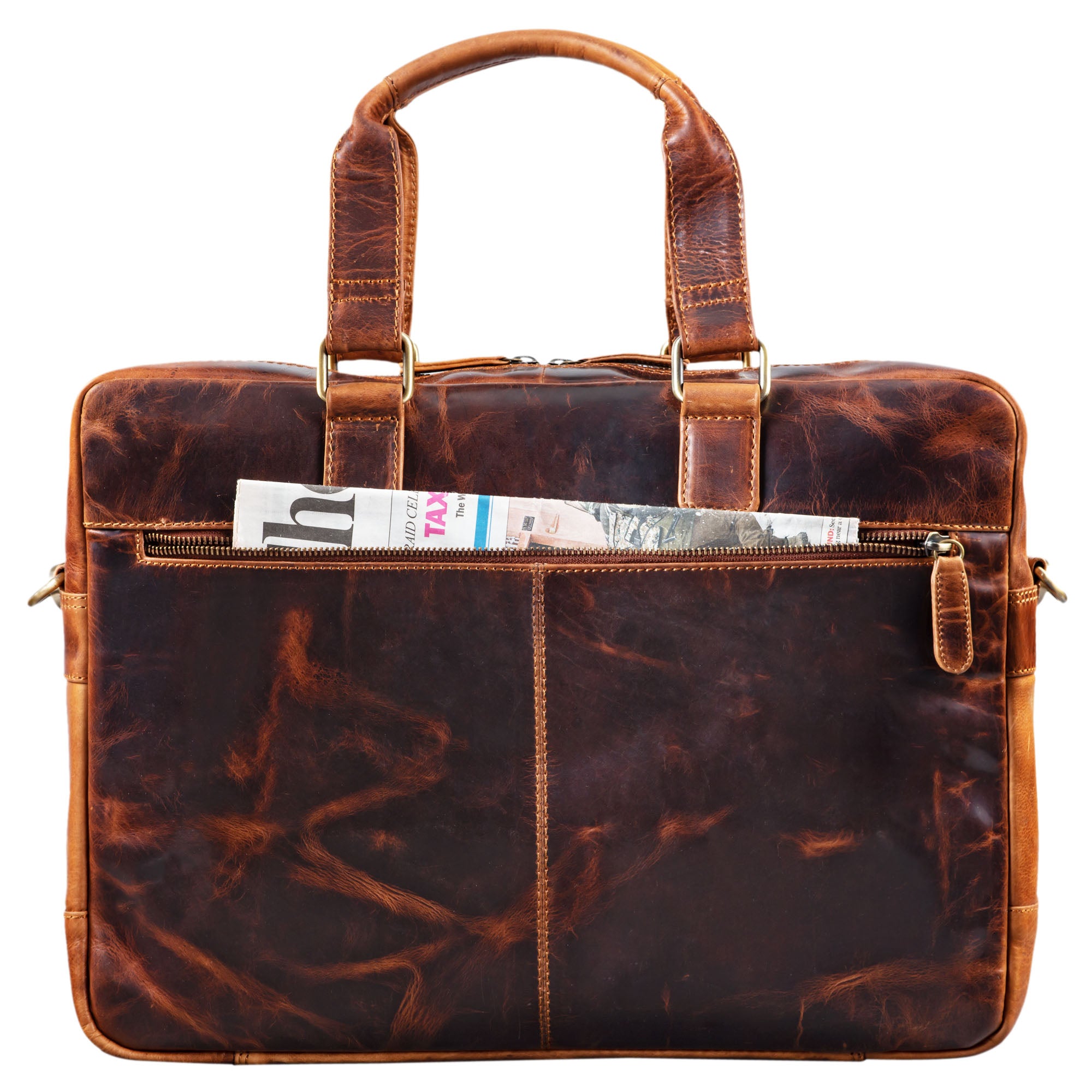 Business Schultertasche Herren echtes Leder