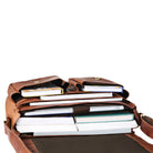Braune Schultertasche Leder Vintage
