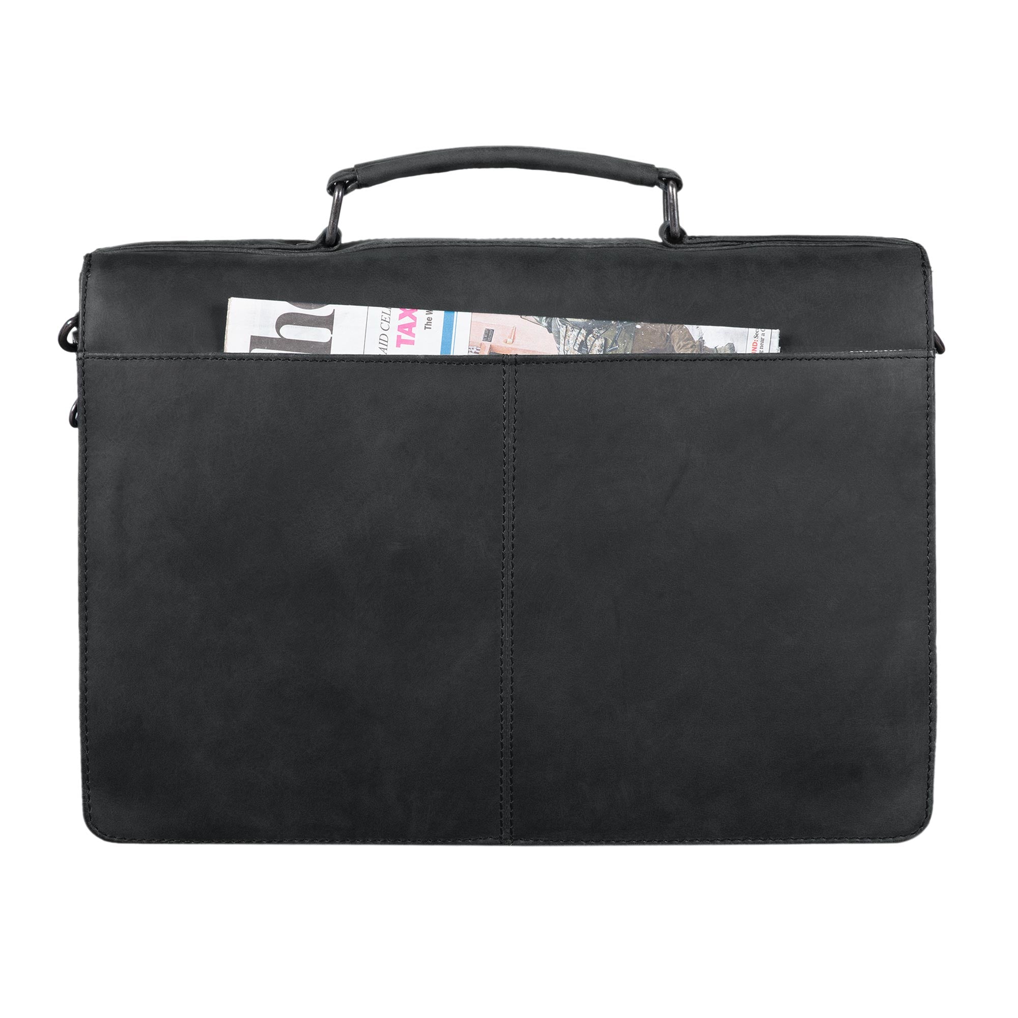 Vintage Unitasche DIN A4 schwarz