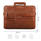 Braune Bürotasche für Männer