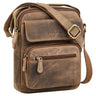 "Amir" Small Leather Shoulder Bag for Men for 8 Inch Tablet
