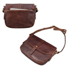 Leder Vintage Schultertasche