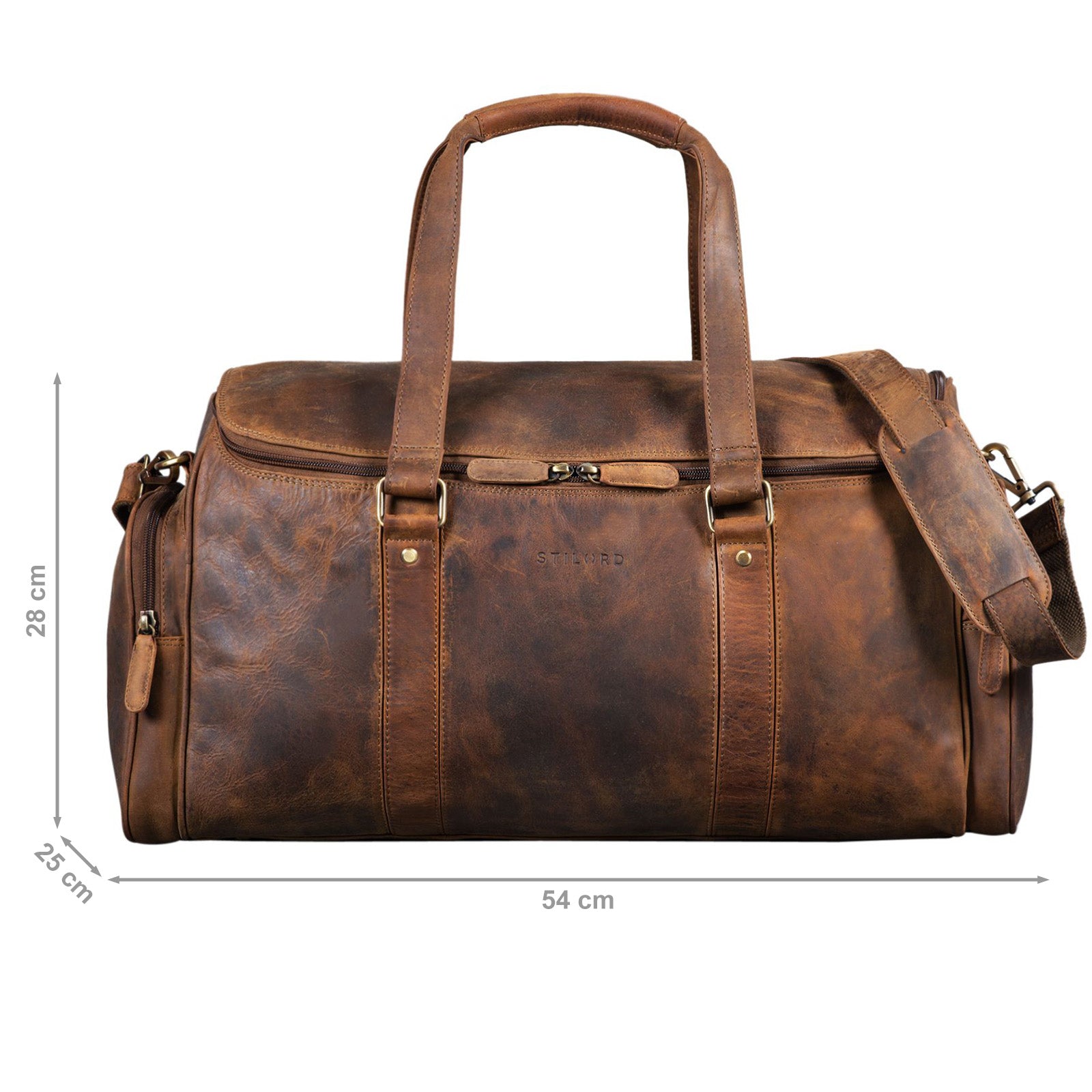 Vintage Weekender Leder groß
