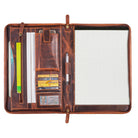 Braune Ledermappe DIN A4 Sepia Braun