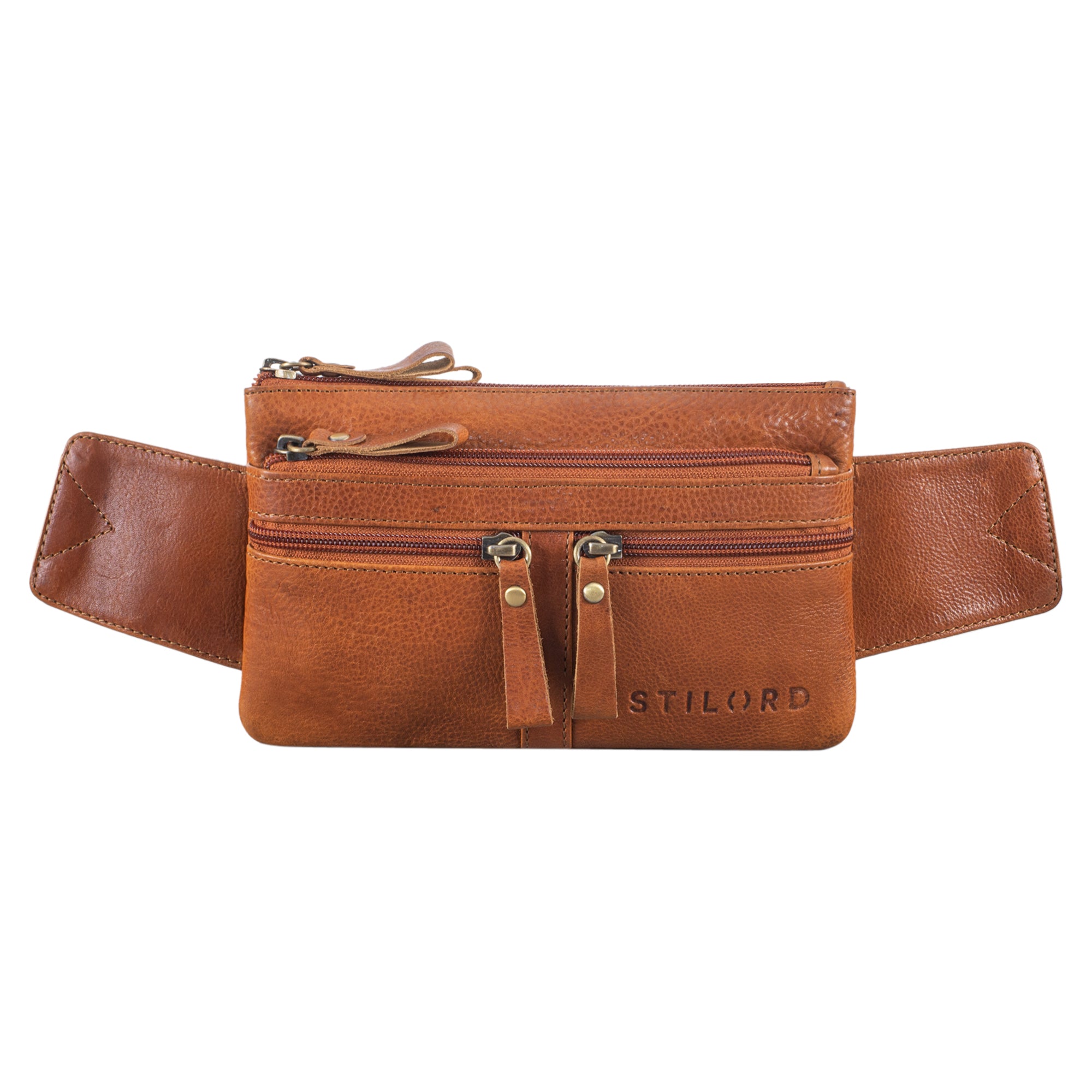 Leder Bauchtasche Vintage design
