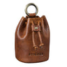 "Thilo" Small Leather Pouch for Men with Carabiner & Gift Box