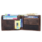 Ledergeldbeutel Vintage braunes Leder