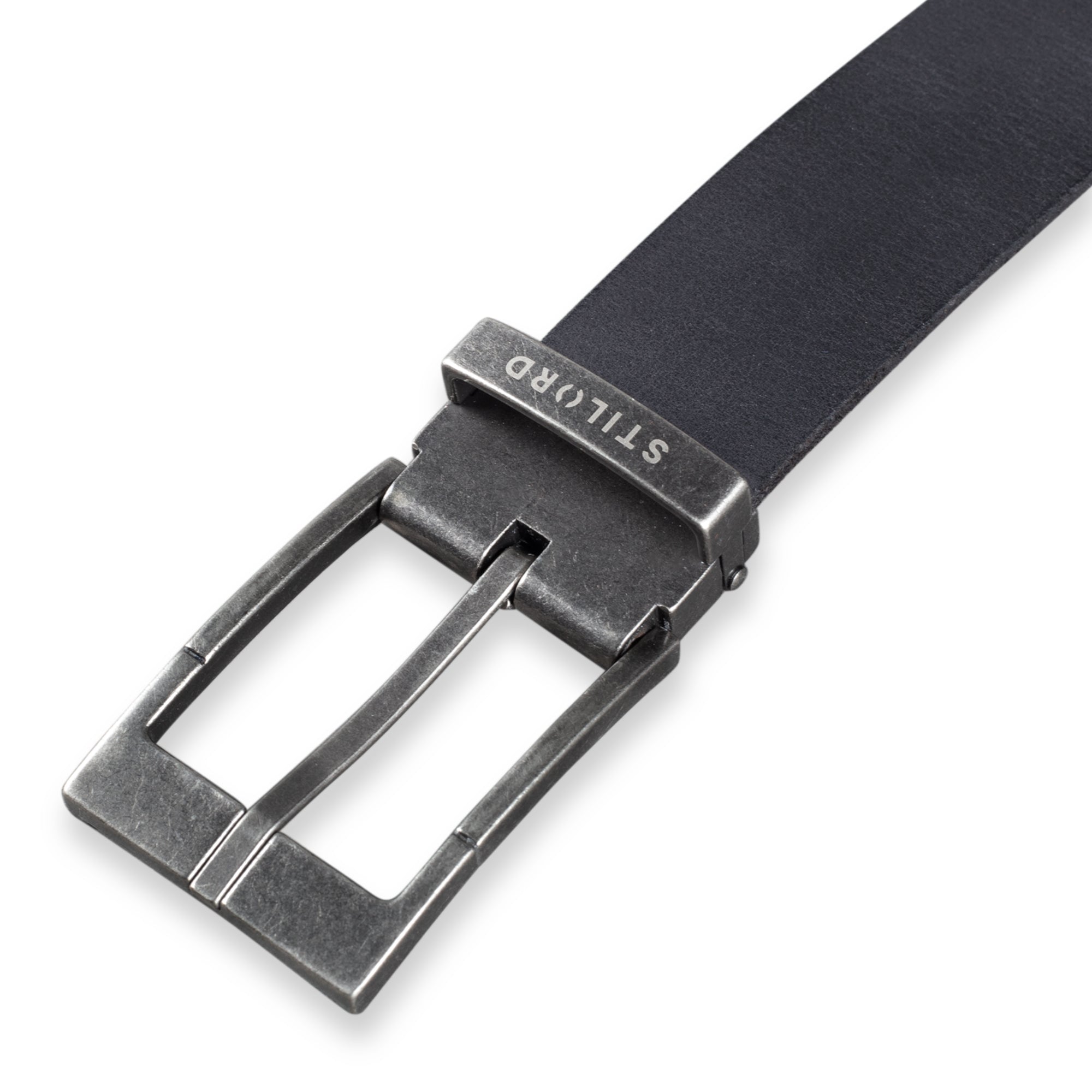Klassisch schwarzer Leder Herrengürtel
