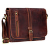 "Riley" Messenger Bag Leather Brown