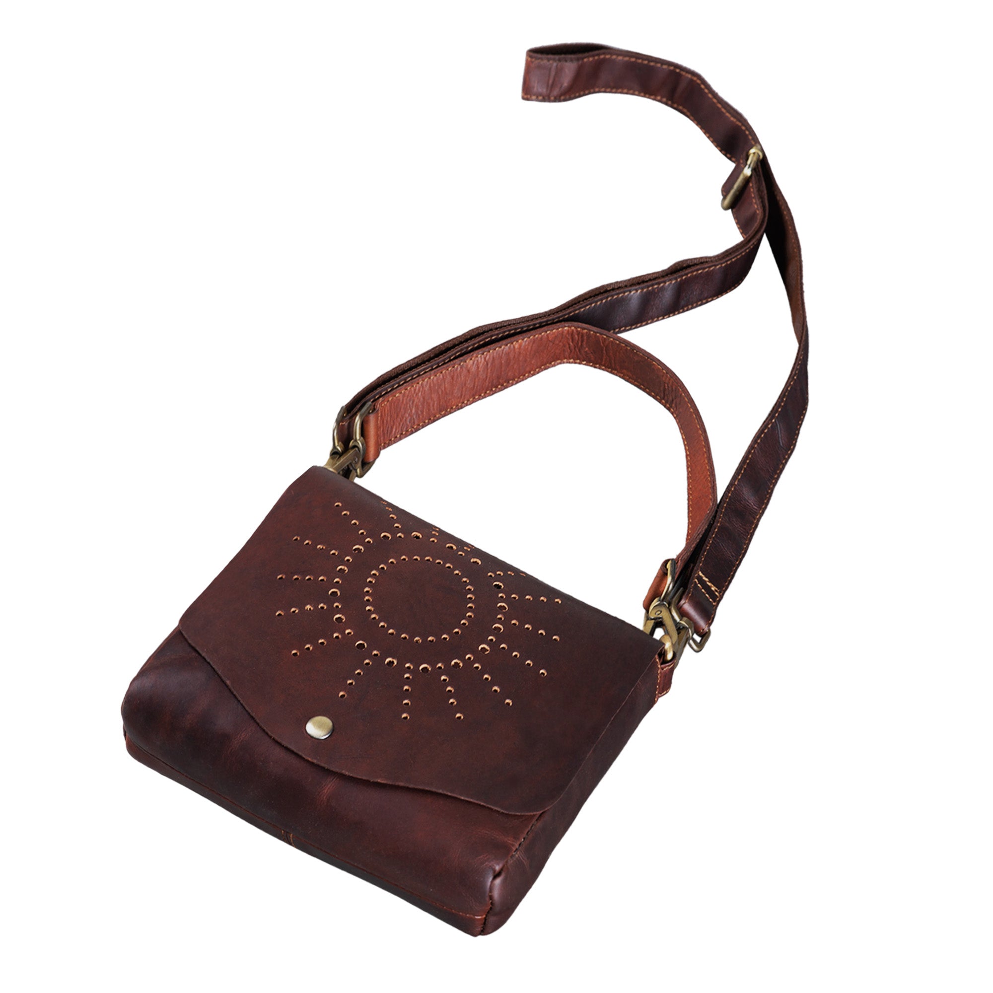 Kleine Ausgehtasche Clutch Damen Leder