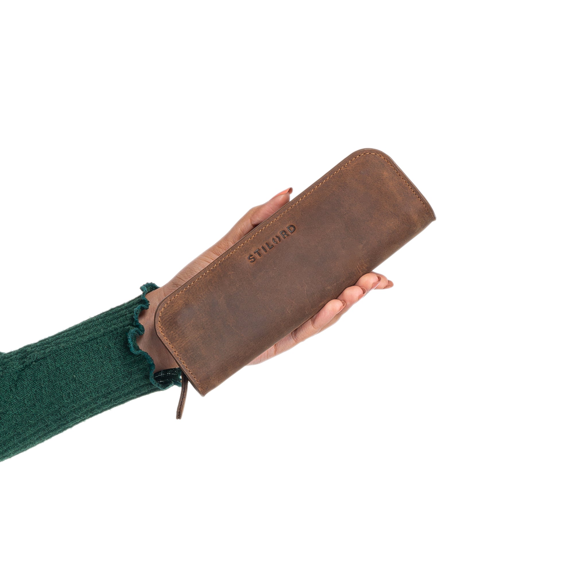 Ledermaeppchen Vintage braun Model
