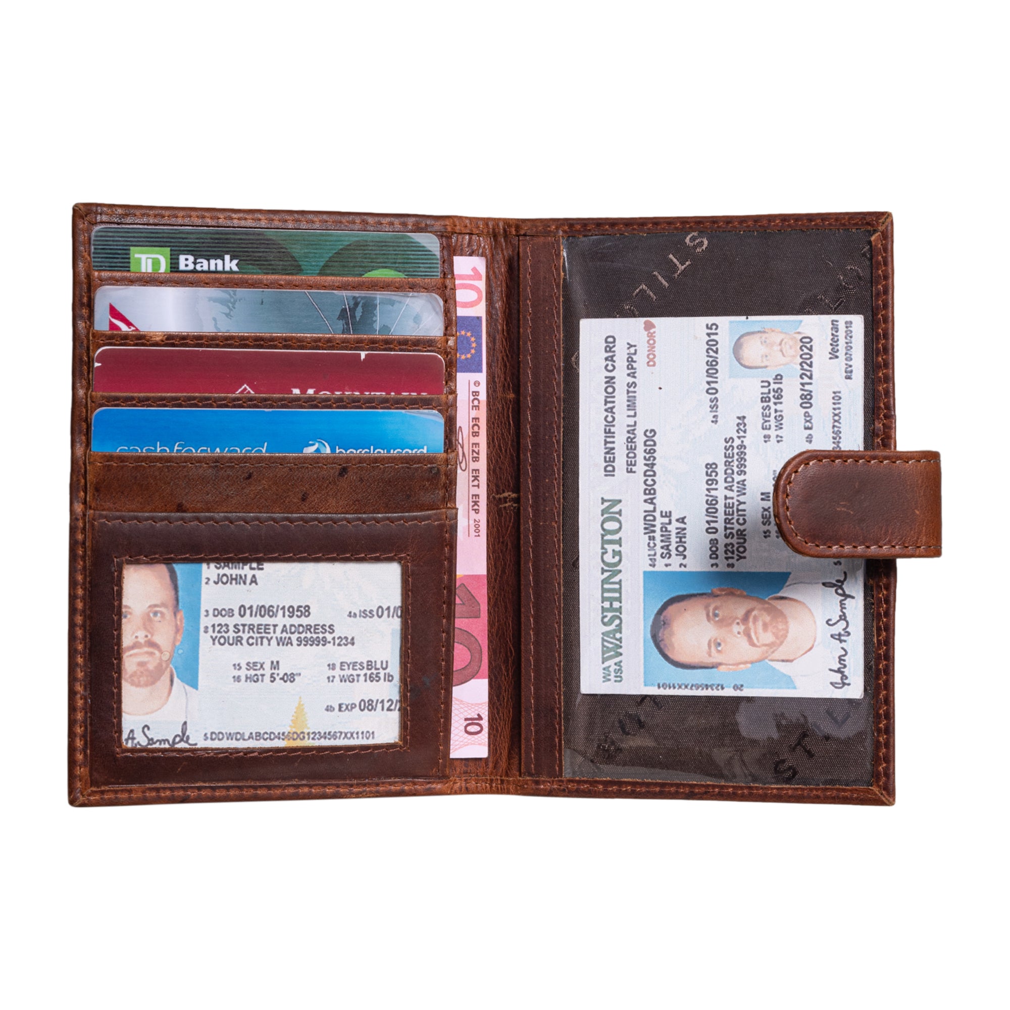 Portemonnaie Leder Herren braun