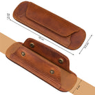 Schultertasche Lederpolster cognac braun