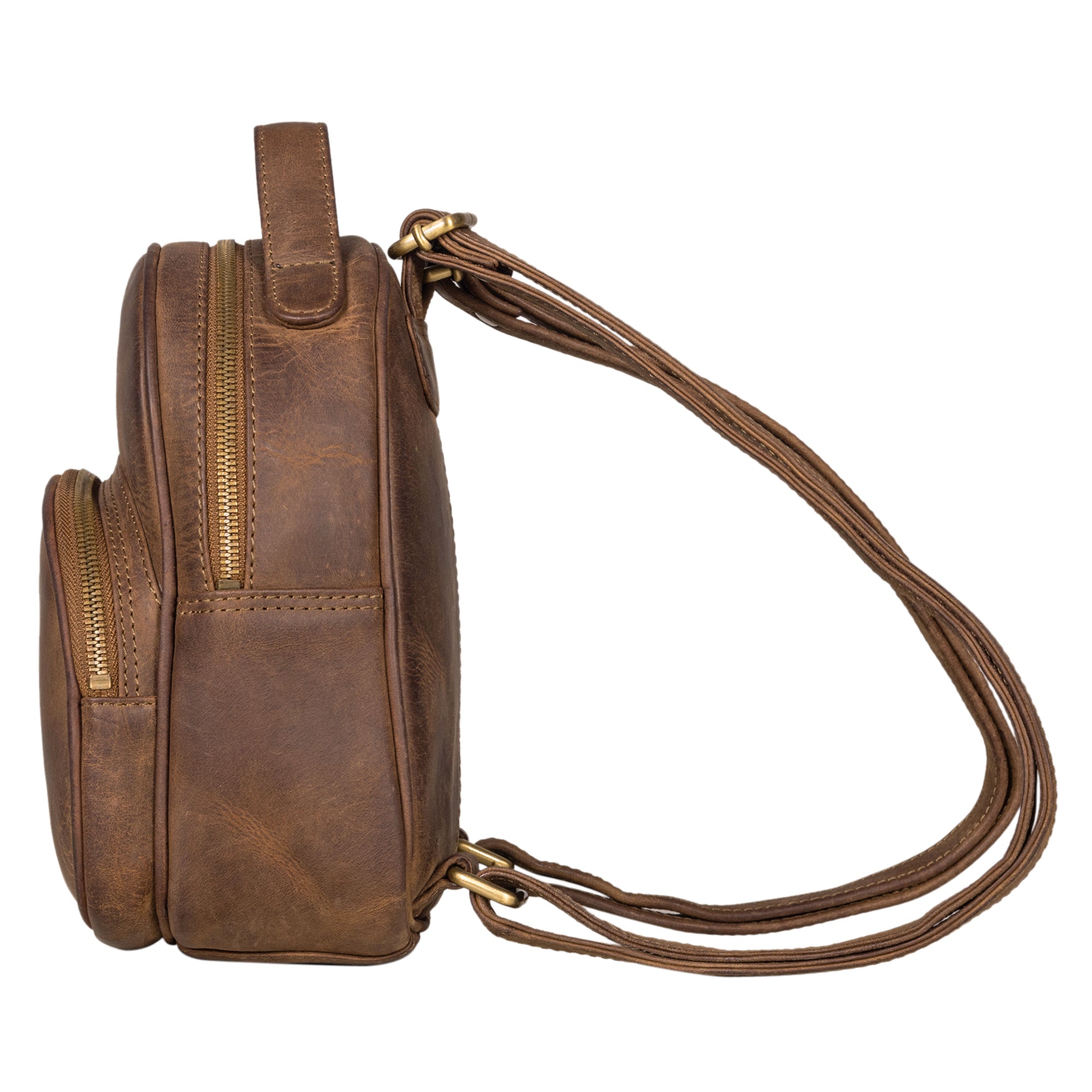 Rucksack klein Damen Leder