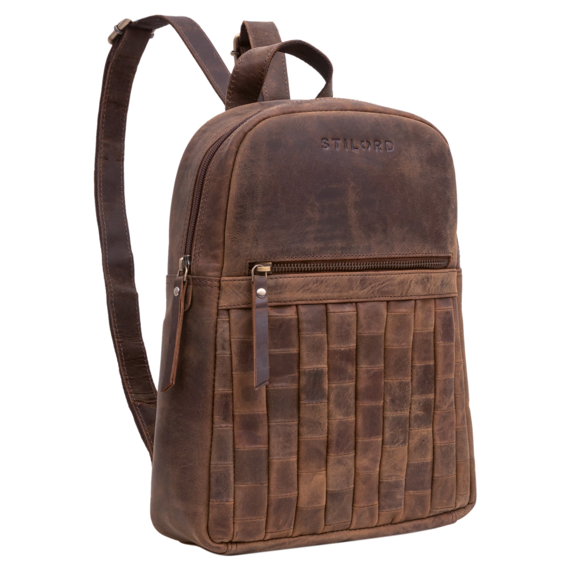 cityrucksack echtleder braun