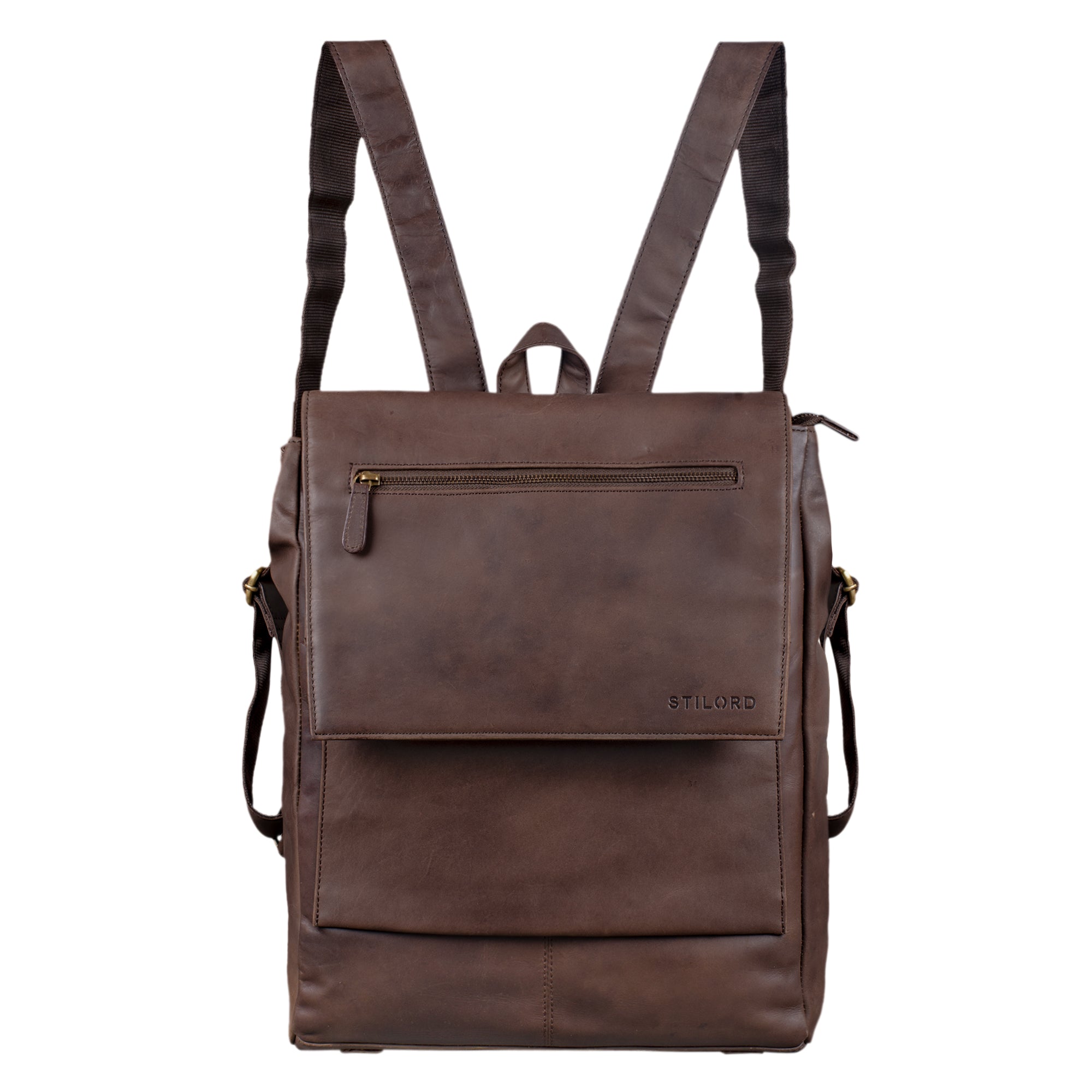 rucksack herren leder braun
