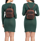 Kleiner Lederrucksack braun