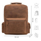 Laptoprucksack 17 3 Zoll Echtleder Damen und Herren