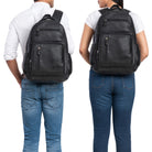 Vintage Lederrucksack Schwarz