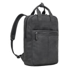 Leder Businessrucksack Herren grau
