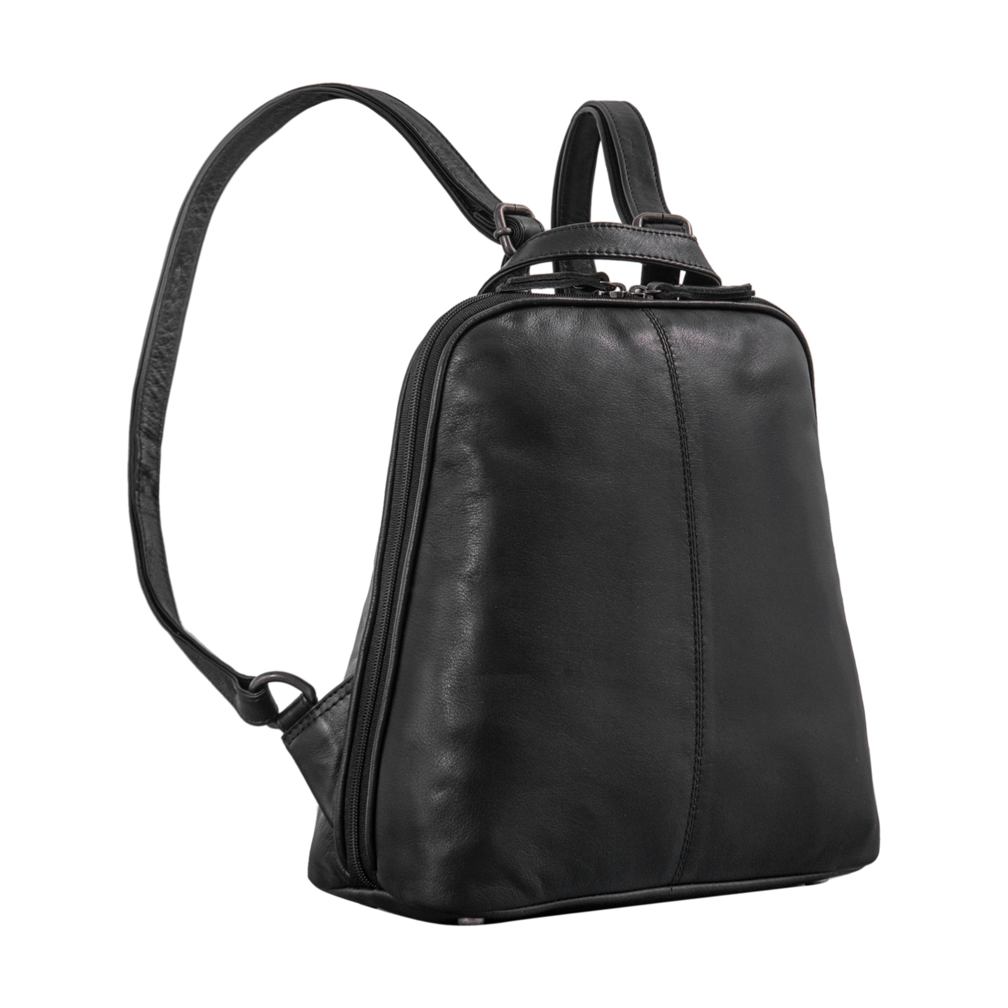 Rucksack Vintage leder schwarz