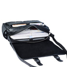Schwarze Ledertasche 15.6"