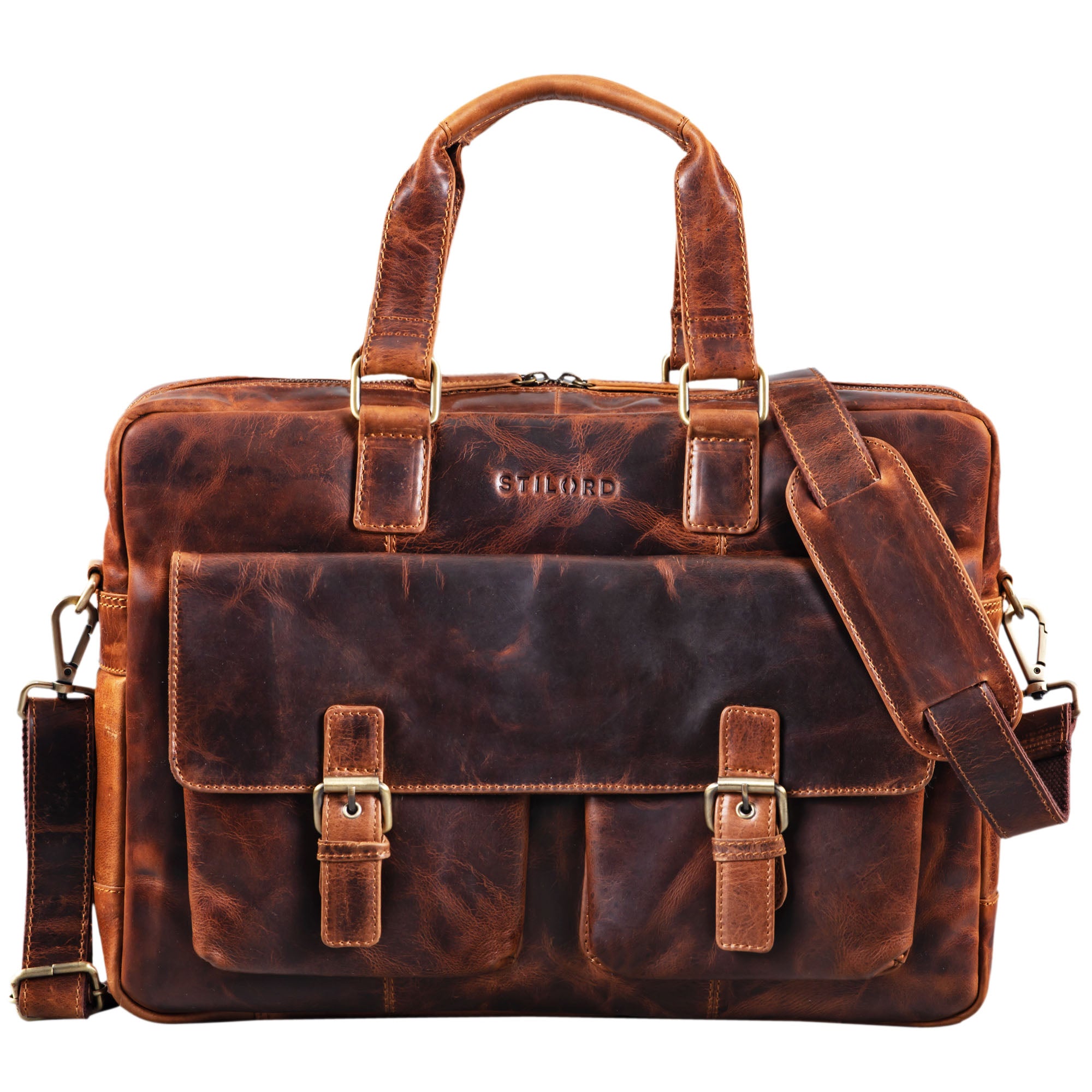 Große Ledertasche Businesstasche Herren XL