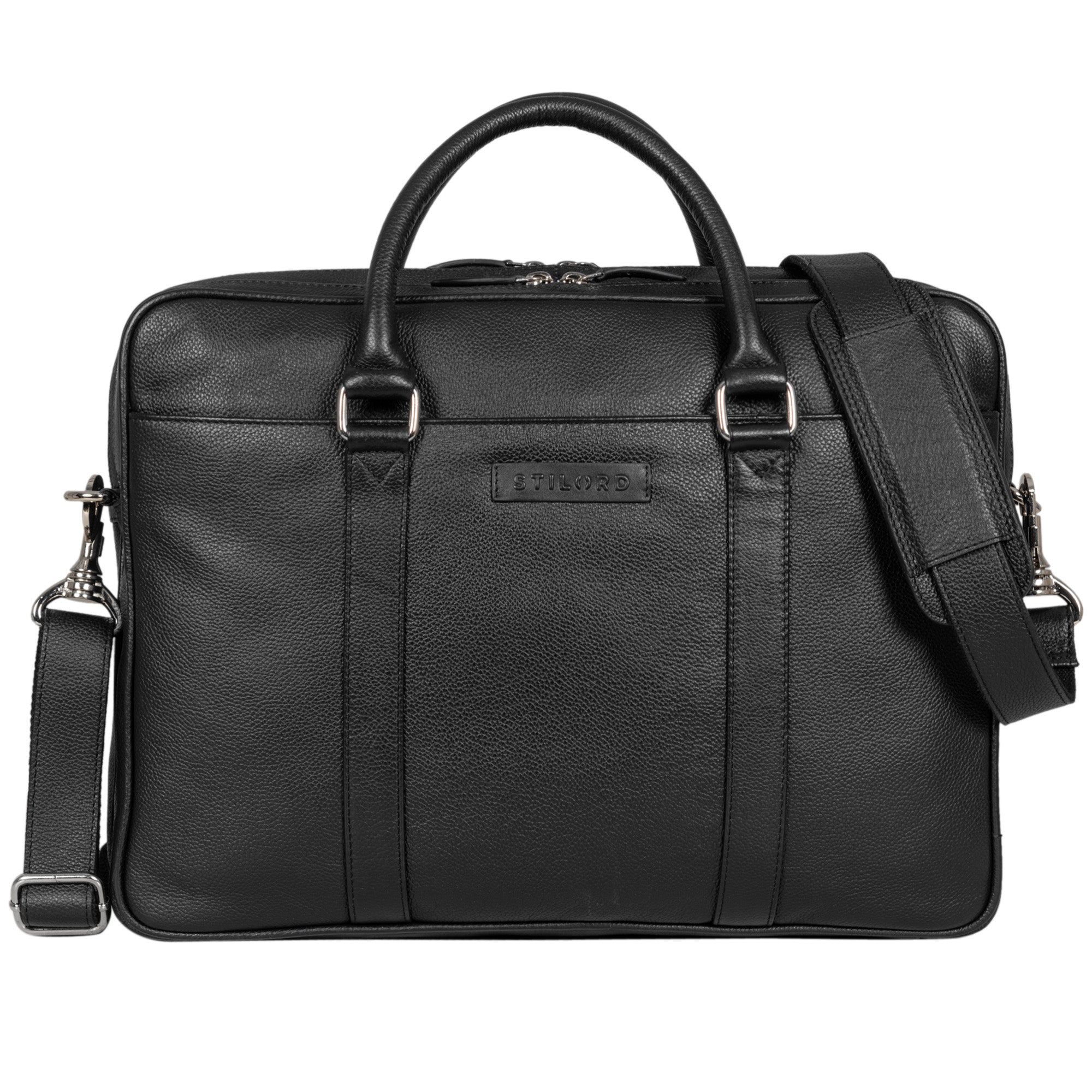 Damen Tasche Leder Herren schwarz