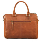 Damen Henkeltasche Leder braun aus der Rückansicht