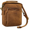 "Nelio" Stylish Leather Messenger Bag Small for 10.1 Inch Tablet