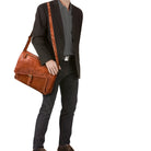 Klasissche Lehrertasche Echtleder braun