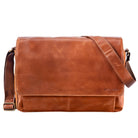 Elegante Umhängetasche Herren Leder braun