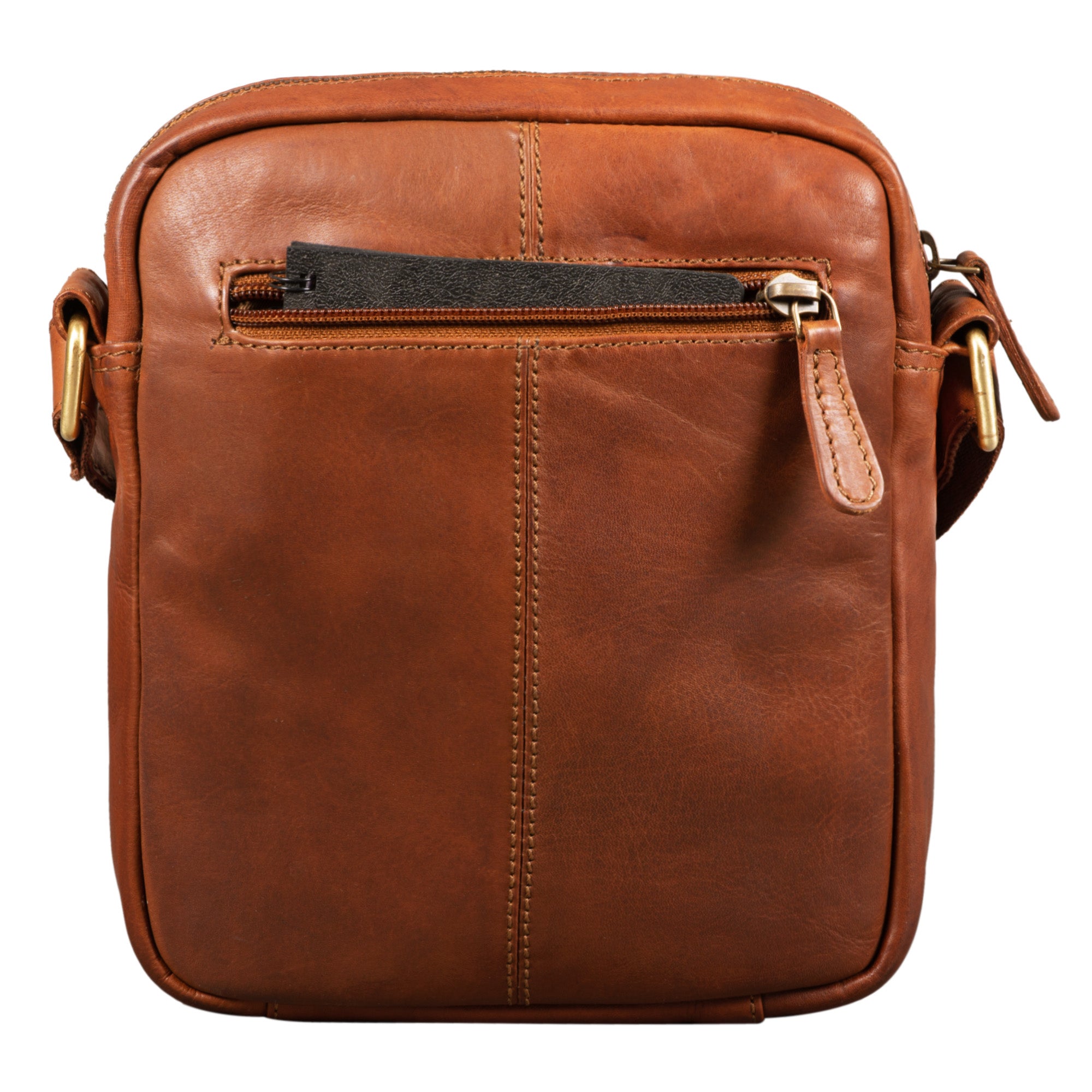 Kleine Herrentasche aus echtem Leder