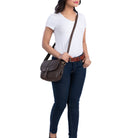 Braune Handtasche Leder klein