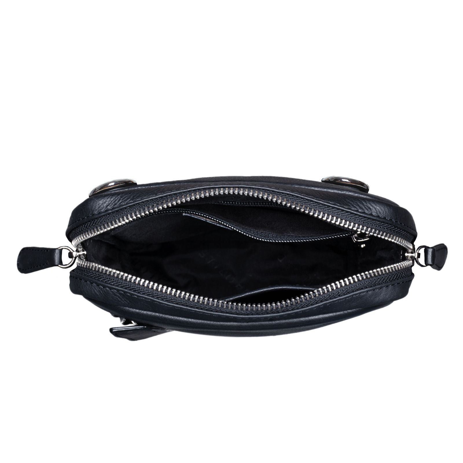 Schwarze Umhängetasche Herrentasche klein