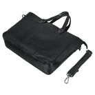 Damen Schultertasche gross Leder schwarz