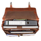 Laptoptasche 15.6 Zoll Notebook Leder braun