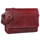 Rote Businesstasche Leder