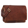 "Tom" Vintage Leather Messenger Bag for 15 Inch Laptop