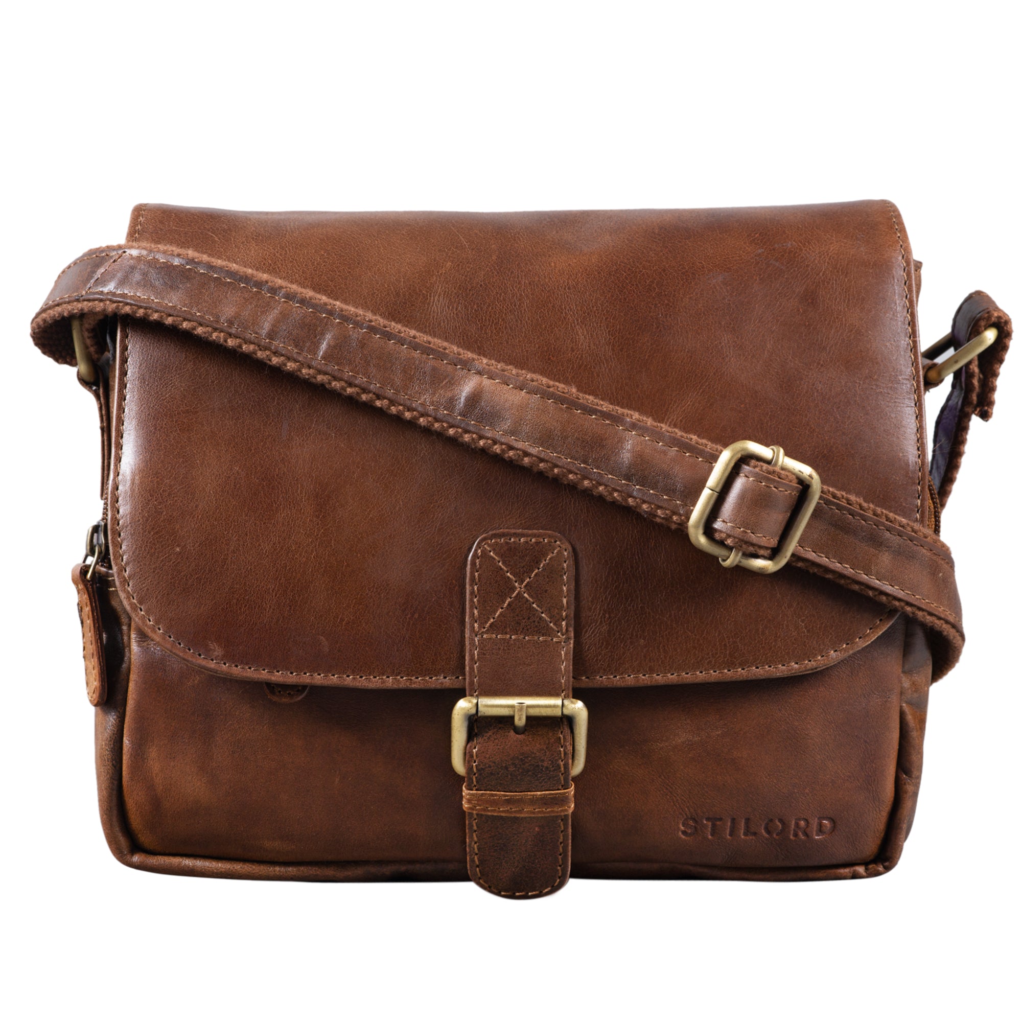 Vintagetasche braun klein